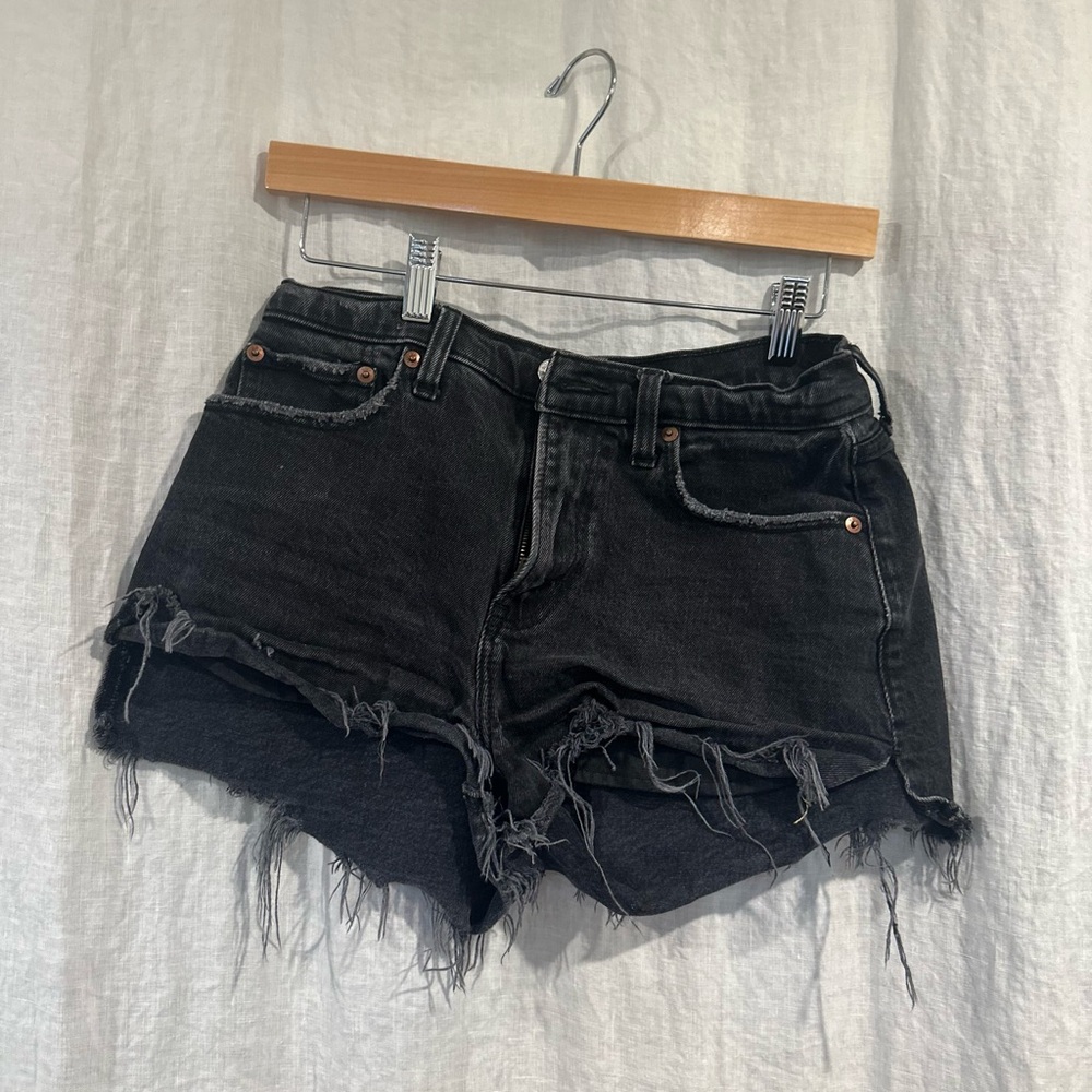 abercrombie & fitch | mom short, mid rise, curve live (27,4)